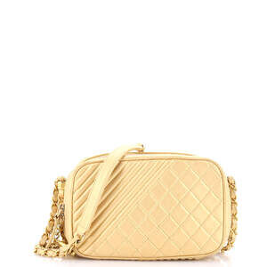 Chanel Small Coco Boy Camera Bag Quilted Leather